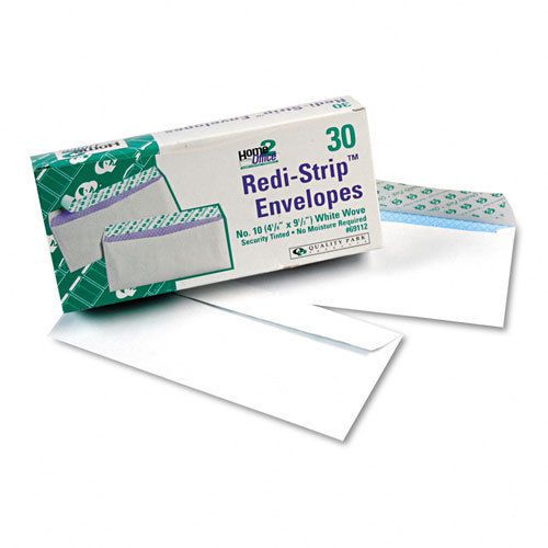 Redi-strip security tinted envelope, contemporary, #10, white, 30/box for sale