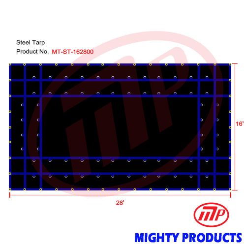 Flatbed truck tarp - lighty weight steel tarp -16x28   (mt-st-lw1628) for sale