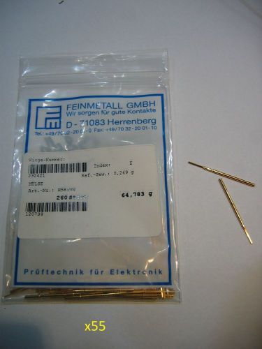 Lot 136pcs GOLD Huge Pack FEINMETALL H585WW H787.LA F768 PROBE SPRING CONTACT +