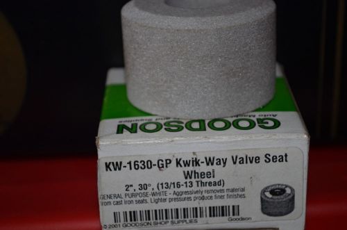 *NEW* GOODSON /  KWIK-WAY VALVE SEAT STONE KW-1630-GP 2&#034; 30 DEGREE  13/16-13