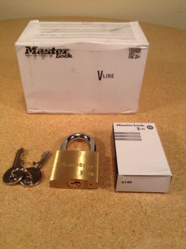 Lot of 12 Master Lock V-Line 4140 Keyed Padlock Padlocks