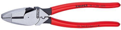 Knipex 09 11 240 Made in Germany 0911240US high leverage lineman 1/8 pliers