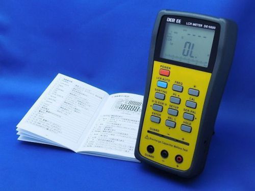 DER EE DE-5000 High Accuracy Handheld LCR Meter with TL-21 TL-22 NEW