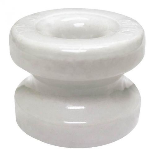 End/Corner Post Insulator, 1-3/4&#034; Dia, White ZAREBA Electric Fence Accessories