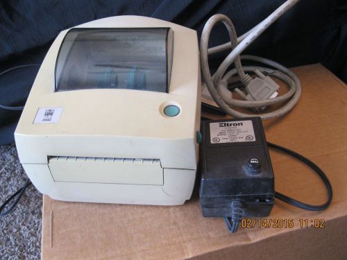 Eltron LP2442 PSA Thermal Label Barcode Printer UPS w/Power Unit LT CA-054