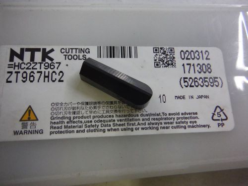 NTK TOOL CERAMIC INSERT ZT 967 HC 2 QTY 7 (LOC1293B)