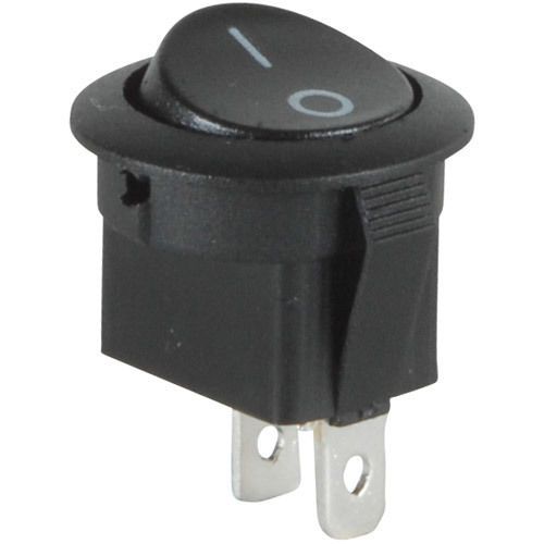 Spst automotive round rocker switch black 060-776 for sale