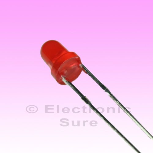 100 x led red color round 3mm transparent lens for sale