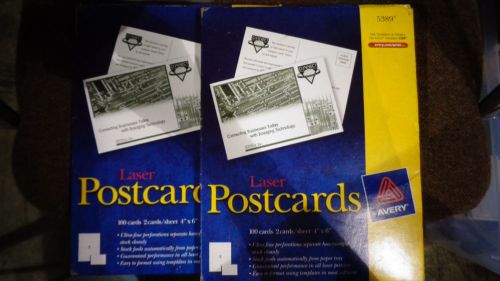 Laser Postcards 100cds 4x6 Avery Lot of 2