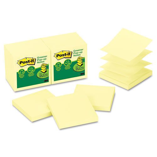 post_it greener 3x3,12 pack 31N x 31N REFILLS for POp_up Note D ispenser