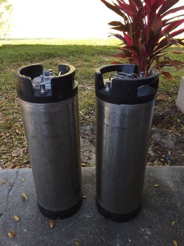 TWO 5 GALLON CORNELIUS BALL LOCK SODA / BEER KEGS FOR HOMEBREW