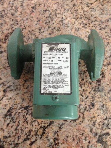 Taco Model 007 F-5 Cast Iron Cartridge Circulator Pump - 1/25 HP