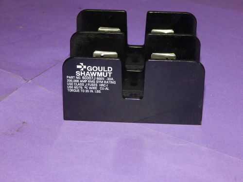 Gould Shawmut 60307J Fuse Holder 600V 30A 2 Pole