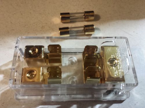 RadioShack Gold Plated Fuse Power Distribution Block Fuse Holder W/ Fuses