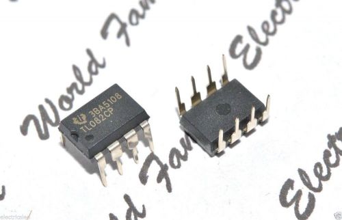 10pcs - TI TL082CP (TL082) 8-PIN IC - OP AMP, DUAL JFET