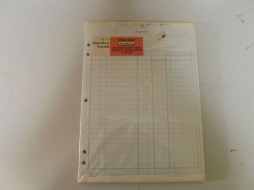 Wilson Jones Inventory Forms 44B-292 50 Snap-A-Way Set Carbon Interleaved 2 part