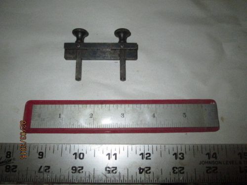 MACHINIST TOOL LATHE MILL Starrett # 299 Rule Clamp and Starrett Rule Ruler