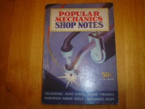 1942 EDITION (No.38) OF POPULAR MECHANICS SHOP NOTES EXCELLENT CONDITION