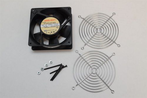 NEW Minebea NMB-MAT 4715FS-23T-B50 120mm 14.4w Fan w/ Guards &amp; Hardware 230V AC