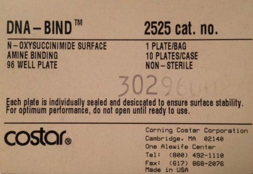 Corning Costar 2499 DNA-Bind 96-Well Plates N-Oxysuccinamide Surface, 1Plate/Bag