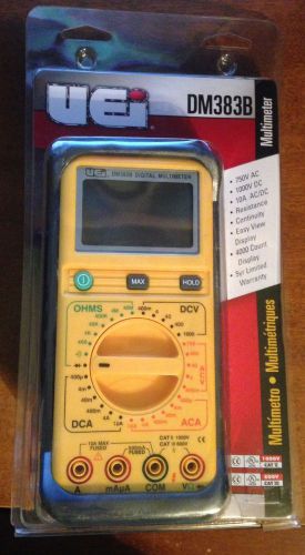 UEI DM383B Digital Multimeter *** BRAND NEW *** AC/DC Volts &amp; Amps + Resistance