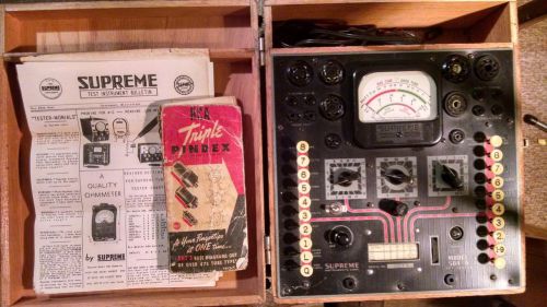 Vintage Supreme Tube Tester 504-A **Rare**