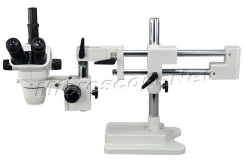 6.7x-45x dual-arm zoom stereo boom stand trinocular microscope for sale