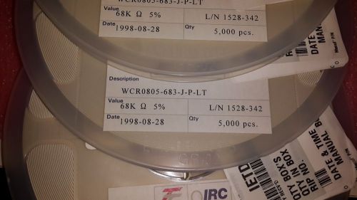 15000 PCS IRC  WCR0805683JPLT ,  3 reels.