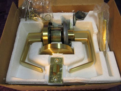 SCHLAGE AL10S SAT SATURN 606 PASSAGE FUNCTION LEVER LOCK SATIN BRASS