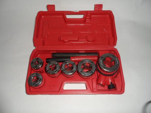 Pipe threader threading dies &amp; handle ratchet kit for sale