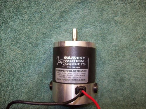 12 volt DC Motor, 2.25&#034; Dia., 1634 RPM,   1.7 FLA