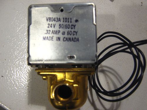 Honeywell V8043A 1011 Hydronic Electric Zone Valve 24v 1/2&#034; copper sweat