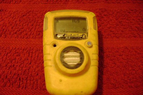 Bw technologies ga24xt-h gas alert clip extreme h2s detector monitor, 14month for sale