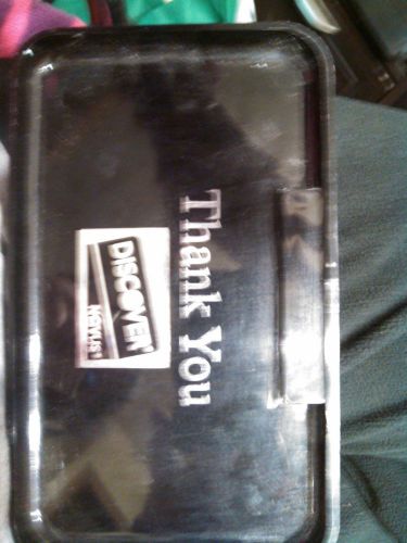 USED Discover Acrylic Customer Check Presenter Tray-Tip Tray-Tab Restaurant