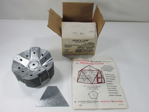 Penta Con Building System Metal Fasteners Structure Kit Gazebos Greenhouse NOS