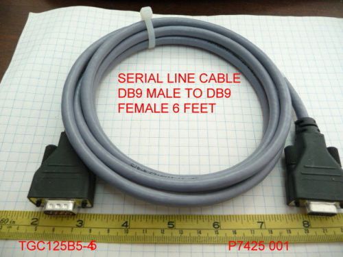 SERIAL LINE CABLE DB9 FEMALE TO DB9 MALE 6 FEET