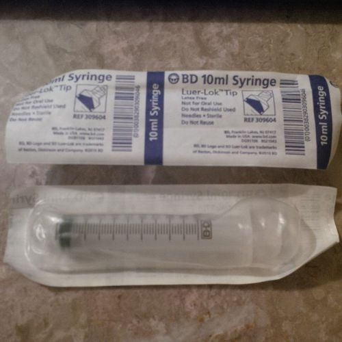 BD 10ml Syringe 309604 12 COUNT