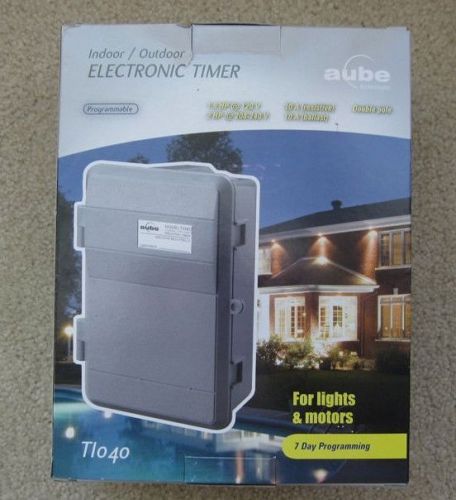 Aube honeywell ti040 7-day programmable timer 120v / 240v volt selec. - new for sale