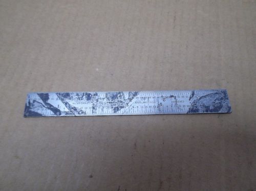 L.S.Starrett Steel Rule 6&#034; Slotted 4R  .. Athol Mass.