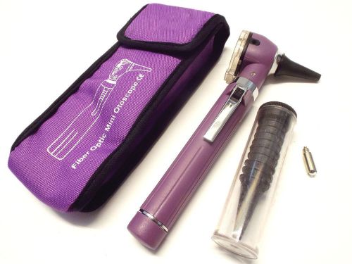 Purple mini otoscope pocket fiber optic medical diagnostic for sale