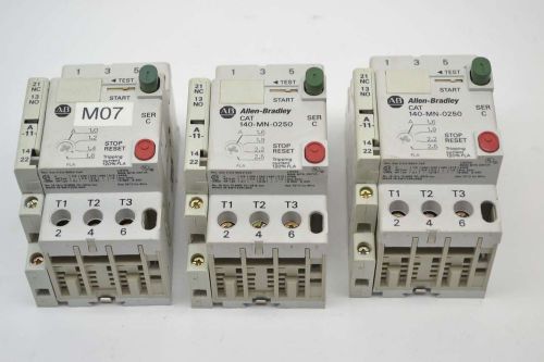 LOT 3 ALLEN BRADLEY 140-MN-0250 140-MN-0160 MANUAL MOTOR STARTER B376349