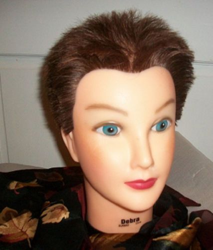 DEBRA MANNEQUIN HEAD, CREW CUT, STORE &amp; STYLE WIGS, DISPLAY HATS, WIGS EC