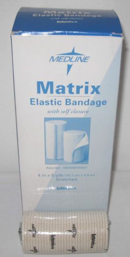 84 medline mds087004lf 4&#034; x 5 yd matrix elastic bandage latex free  self closure for sale