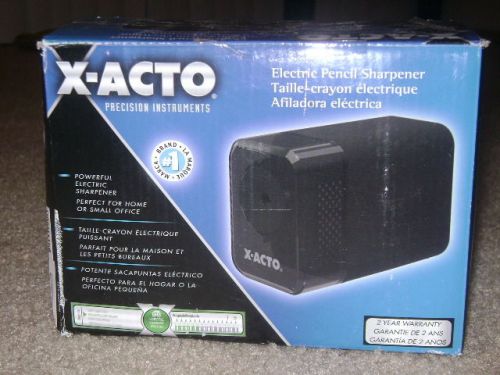 New X-Acto XLR 1818 Electric Pencil Sharpener, Black