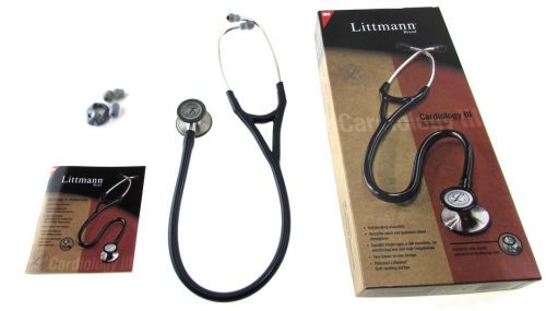 3M LITTMANN Cardiology III Navy Blue 27&#034; Double Sided Chestpiece Stethoscope IOB