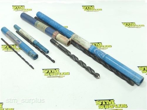 Lot of 4 hss whalley coolant fed twist drills 1/4&#034; to 27/64&#034; for sale