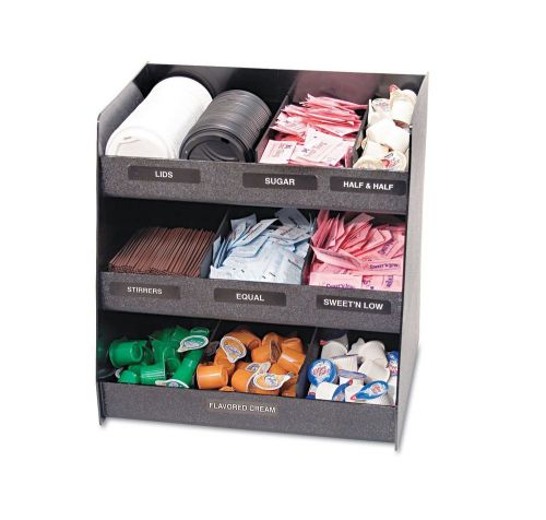 Vertiflex Vertical Condiment Organizer 14 1/2w x 11 3/4d x 15h Black New Item