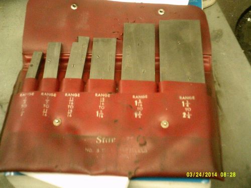 STARRETT ADJUSTABLE PARALELLS 6 PIECE SET