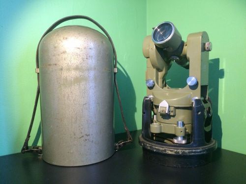 Wild Heerbrugg Universal Theodolite w/ Bullet Case - Military Surplus T16 -