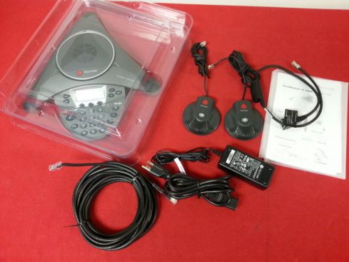Polycom IP 6000 SoundStation Conference Phone (2201-15600-001) in box, w/ extras